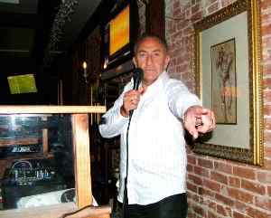 elly roberts of calon fm wrexham community radio station performing in santa barbara california