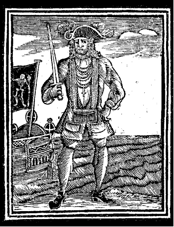 Welsh Pirate Bartholomew Roberts aka Black Bart, Greatest Pirate of the Caribbean and Atlantic seaboard