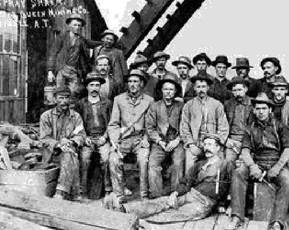 Welsh Miners, 1881 Copper Queen Mine, Bisbee, Arizona Territory