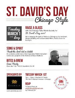 St. David&rsquo;s Day &ndash; Chicago Style!