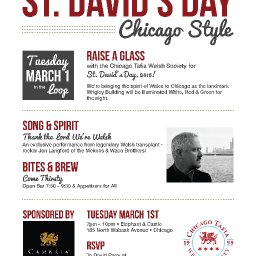 St. David&rsquo;s Day &ndash; Chicago Style!