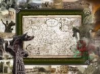 The old county map of Denbighshire