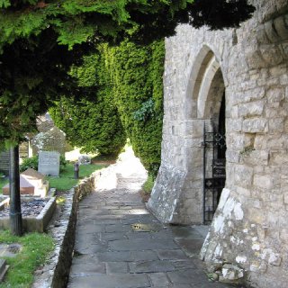 St. Illtud&rsquo;s church, the porch.