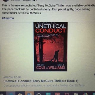 Kindle version of &lsquo;UNETHICAL CONDUCT&rsquo;