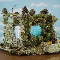 Hydrangea Fairy House, back view