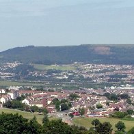 Looking west from The Cimla