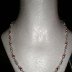 Byzantine and Crystal Rondelle Sterling Necklace