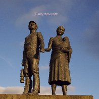 Miners statue Tonypandy