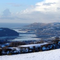 looking north from my daughter Sarah's farm in Eglwys bach