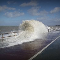 High Tide at Colwyn Bay