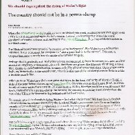 Wales the dying of the light