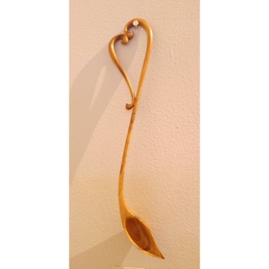 Simple Heart Lovespoon &ndash; in Peach