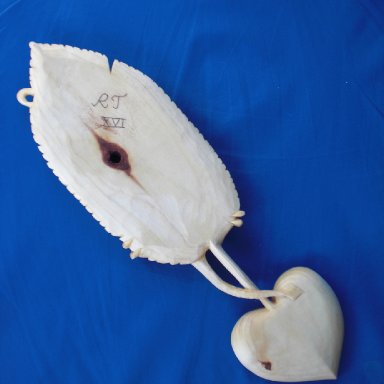 Y Draig a'r Bluen (The Dragon and the Feather) Welsh Lovespoon