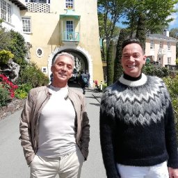 exclusive-tv-stars-film-new-travel-show-at-portmeirion