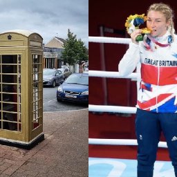 gold-phone-box-unveiled-in-honour-of-olympic-star-lauren-price