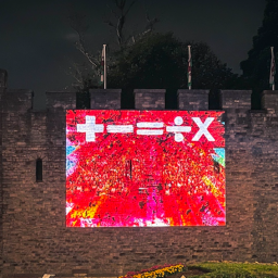 mysterious-ed-sheeran-artwork-is-projected-onto-cardiff-castle