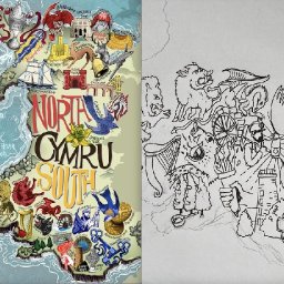 the-beautiful-mabinogion-inspired-map-that-celebrates-welsh-football